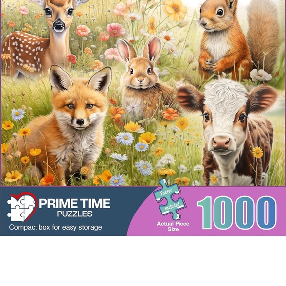 Animal Companions Meadow Dwellers 1000 piece Jigsaw Puzzle - Picture 2 of 5